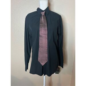 Villa Bugatti tie burgundy, blue and cream